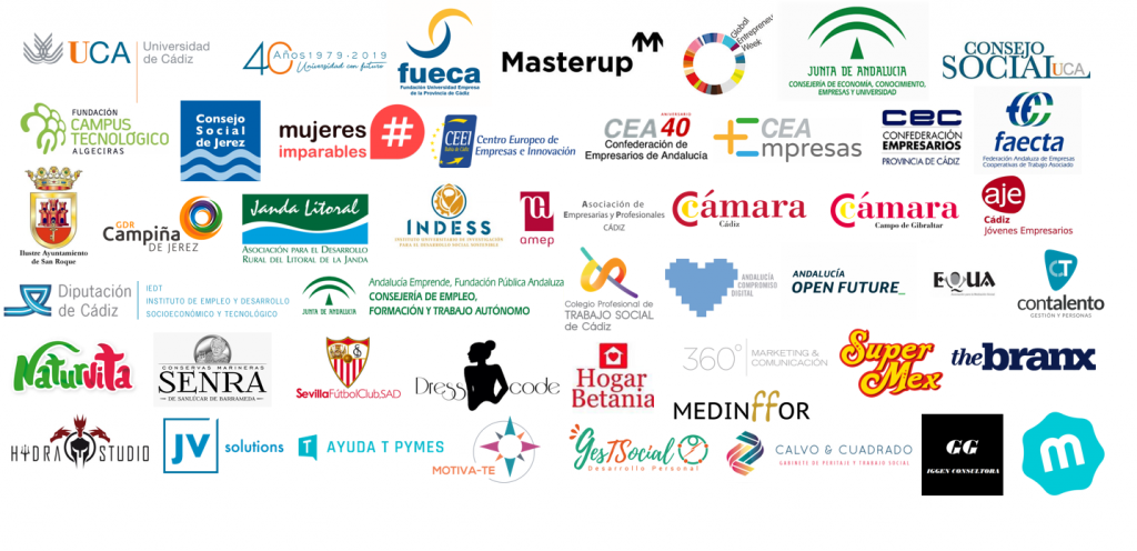 Logo colaboradores #semanacadizemprende 2019
